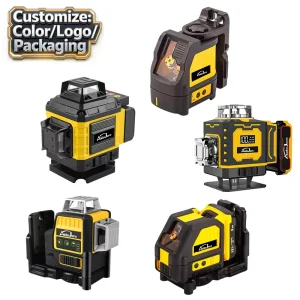 360 Degree Horizontal Vertical 4D 16 Lines 2 Line Industrial DIY Grade Green Battery Cordless Level Multi-line Self-Leveling
