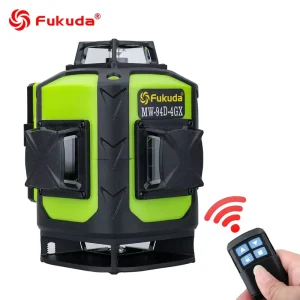 360 Degree Rotary Self-Leveling Horizontal & Vertical 4D 16 Lines Laser Level Green Level for Indoor Outdoor