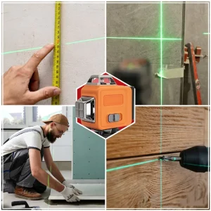 360 Electronic Self Leveling Green Laser Level 5 Dots 4000mAh Rechargeable Battery DIY Industrial Grade Professional