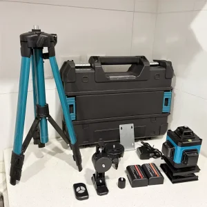 360° Indoor Green Line Laser Level with 2mm Accuracy 150ft Range 2 Dot Levels & 1 Year Warranty [Code 360LaserLevel KW]