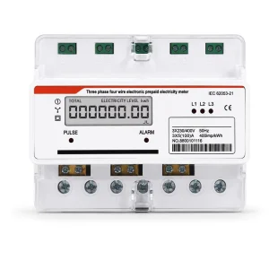 380V Digital Wattmeter with 100A LCD Display Multifunctional Electronic Voltage Current Meter Class 1.0 Accuracy for Three Phase