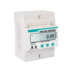380V Three Phase Smart Energy Meter with LCD Display and Mechanical Counter Track Mounted and 485 Communication Version