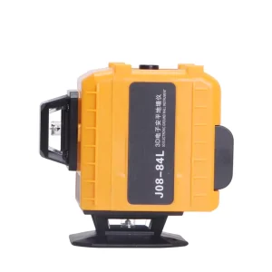 3D Laser Level Industrial Grade 532nm Green Beam Class II 15m Max Range +3 Self-Leveling 2400mAh Battery 5 Hours 2mm Model