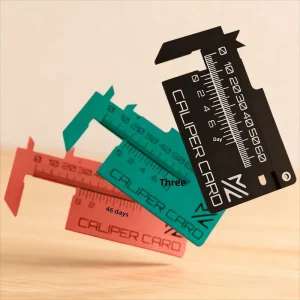 3D Printed PLA Caliper Card Vernier Caliper Keychain Mini Ruler Measuring Tool