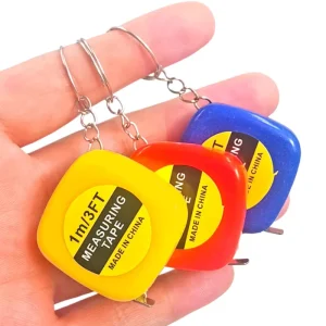 3FT 1M Mini Tape Measure Portable Steel Tape Measure with Keychain