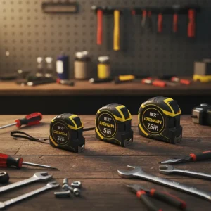 3M 10ft 10M 33ft Metric Steel Tape Measure Self Locking Easy Carry Design Anti Rust Coating for Measuring Distance Inches