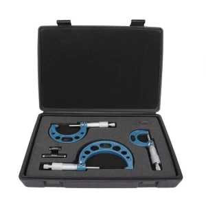 3Pcs High Accuracy 0-25mm 25-50mm 50-75mm 0.01mm Outside Diameter Micrometer Set for Measurement Tool