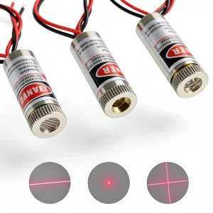 3V-5V Laser Head 5mW Dot Red Light One Word Infrared Positioning Cross Laser Head Diode Outer Diameter 12mm