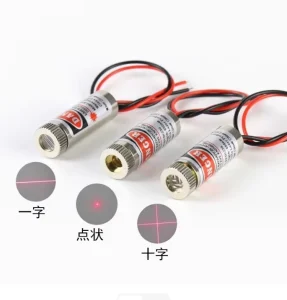 3V 5V Laser Head 5mW Dot Red Light One Word Infrared Positioning Cross Laser Head Diode Outer Diameter 12mm