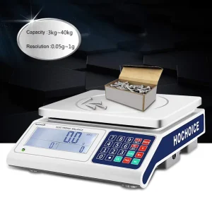 3kg-40kg RS232 Electronic Digital Industrial Weighing and Pieces Counting Scale with Printer Computer Connection Function