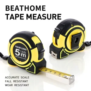 3m 5m 7.5m 8m 10m Manual Lock Carbon Steel Blade ABS Steel Tape Measure Metric High Visibility Blade Custom Logo