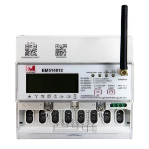 3p Lorawan Energy Meter for European Frequency Band with Relay RS485 Net Metering MID Standard IVY Class 1.0