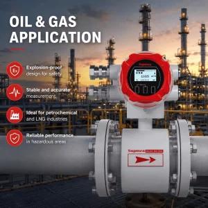 4 20mA Pulse Flow Controller Electromagnetic Flowmeter DN125 Industrial Cooling Water System