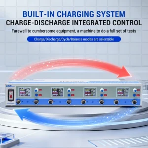 4 Channel 50A 5V Charge Discharge Lithium Battery Capacity Tester for Lithium Cell LiFePO4 Li-ion LTO