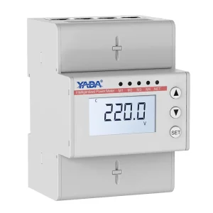 4 Channel Three Phase Energy Meter Multi Circuit Power Monitor With External CT Input RS485 Modbus for Factory Data Center