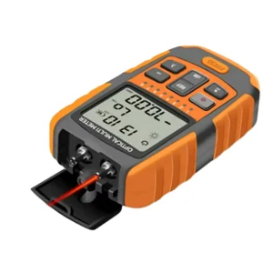 4 Functions Optical Power Meter Compact Optical Fiber Photometer Fibre Optic Power Meter with Laser LAN RJ45 Rechargeable Option