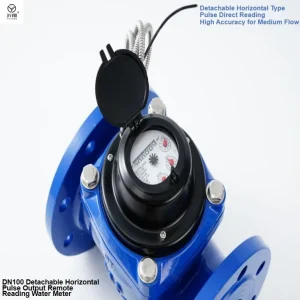 4 Inch Flanged Detachable Horizontal Mechanical Water Meters Photoelectric Direct Reading Cast Iron Flow Meter