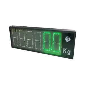 4 Inch Large LED Display Green Outdoor Truck Scale Weighing Indicator Scoreboard OEM Customisable Plastic Material ODM Services