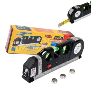4 in 1 Multifunctional Integrated Crosshair Infrared Laser Level Industrial DIY Handheld Measuring Tool 0.01mm/m Precision