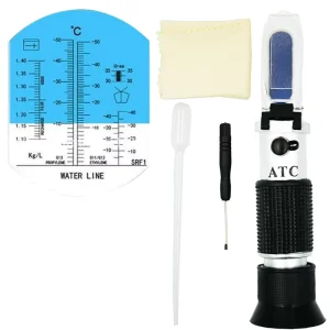 4 in 1 Portable Engine Fluid Glycol Freezing Point Car Battery Automotive Antifreeze Auto Refractometer