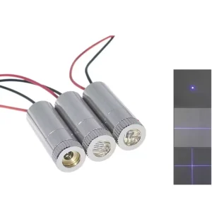 405nm Blue Violet Laser Module Dot Cross Line Head Laser 10mW Adjustable Focus 12MM 3V-5V