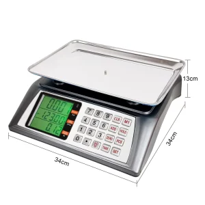 40kg Rechargeable Digital Price Computing Scale Customizable Electronic Weighing Balance