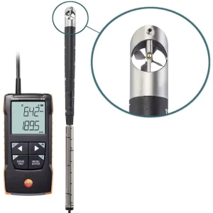 416 Thermal Anemometer Airflow Hood Air Velocity Meter and Differential Pressure Gauge 2AAA m/s