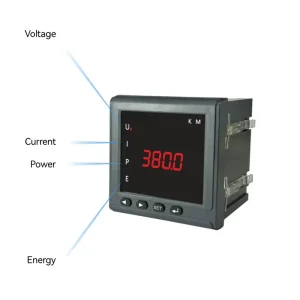 45-65Hz 85-265V Digital Voltage Current Frequency Active Power Energy Panel Meter with IO Module