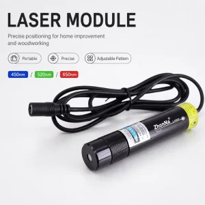 450nm Blue Line Laser Locator Module DC3-5V Stone Cutting Machine Woodworking Alignment Marking Industrial