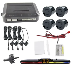 46 Probe Car Reverse Camera with Real Person Voice Buzzer Switch Parking Assist Parking Aid Featuring Atmosphere Light Screen