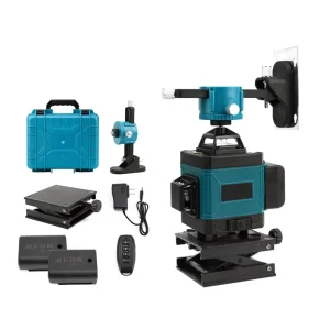 4D 16 Lines Green Laser Level Self Leveling 360 Vertical Horizontal Tilt Stick Wall Laser Level for Construction