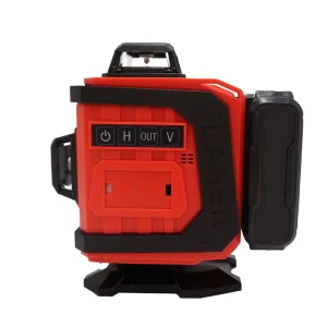 4D Laser Level with 16 Lines Industrial DIY Grade Green Beam Powered by Lithium Battery