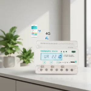 4G WiFi Lorawan and RS485 Prepay Postpay Electric Meter 100A Din Rail 3 Phase KWH Meter with APP Online Recharging