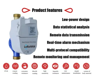 4G Wireless Smart Digital Water Meter Valve-Controlled Water Meter 15mm-25mm