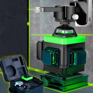 4×360 Horizontal and Vertical Cross-line Green Light Self-adjusting Balance Laser Level Instrument for DIY Projects