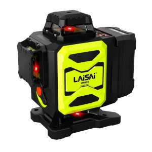 4×360 Self-Leveling 3 Green Cross Line Laser Level Kit Rotary Base Lithium Battery for DIY Picture Hanging Home