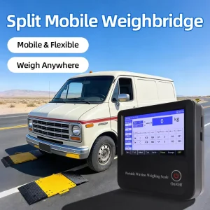 5 10 Ton Mobile Weighbridge High Precision LCD Portable Axle Truck Scale OEM ODM Customizable for Industrial Weighing No