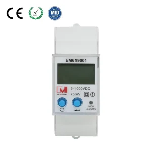 5-1000VDC Single Phase Bidirectional Digital RS485 Modbus Solar DIN Rail DC Power Meter Panel Meter Energy Monitor