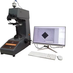 5 3000HV Electric Loading Vickers Hardness Tester Maximum Height 230mm with CCD Image Processing System ASTM E92 Standard