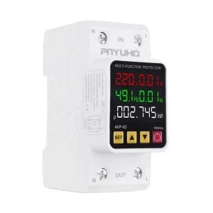 5 Display AC Single Phase Automatic Voltage Regulator Multifunction Adjustable 1 KVA Capacity Monitoring Energy Metering