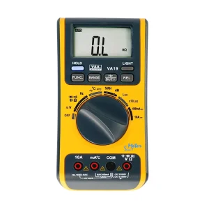5-in-1 Auto Digital Multimeter VA19 CAT III 600V Safety USB Interface Lux Sound Level Frequency Temperature Humidity Testing CE