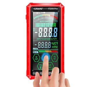 5.0 Inch Colorful Full Touchscreen Auto-ranging 6000 Counts Smart Digital Multimeter Multi Tester Rechargeable