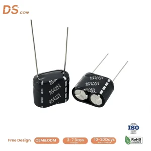 5.5V 0.47F 17x8x14mm EDLC Super Capacitor Module Double Cell High Power Output Fast Charge Discharge Long Cycle Life