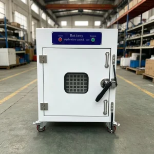 500*500*500mm Inner Size Lithium Battery Explosion Resistant Cabinet Double Sealing Door Lab Test Equipment