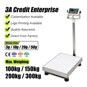 500kg Digital Electronic Platform Bench Scale Industrial Aluminum Die Casting Iron Structure