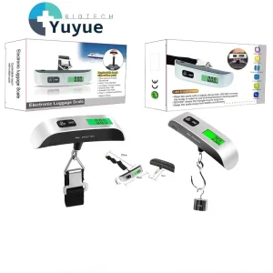 50KG Portable Handheld Electronic Luggage Scale with Hook Digital Hanging Scale for Travel