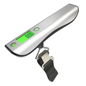 50Kg Stainless Steel Portable Backlit Suitcase Travel Weigher Digital Luggage Weight Weighing Scale with Tape Measure