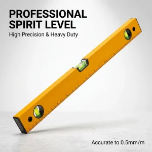 50cm High Level Mini Measuring Instruments Strong Magnetic Aluminum Alloy Spirit Level 10mm Accuracy 0-5m Range