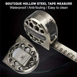 5M High Precision Skeleton Steel Tape Measure Industrial Grade Retractable Measuring Rule for Construction and Decoration