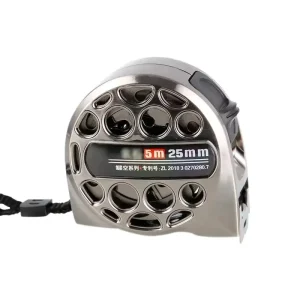 5M Metric Stainless Steel Tape Measure Wear Resistant & Anti-Drop Silver Customizable PVC Label Waterproof Design